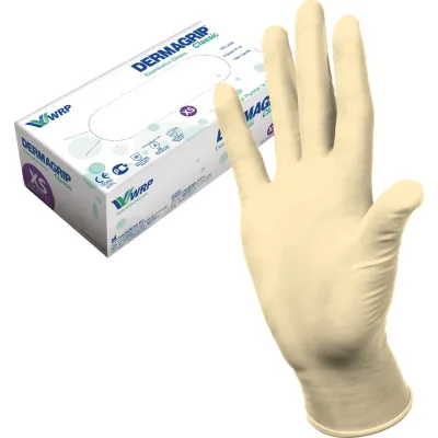 Смотровые латексные перчатки DERMAGRIP CLASSIC 100 штук, размер XS CT0000000689