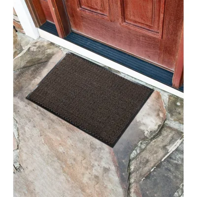 Коврик придверный JOY HOME 60x90 см, Велюр коричневый 12544