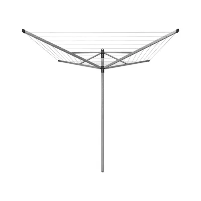 Сушилка для белья напольная уличная Brabantia Lift-O-Matic 40 м 1770х2710х2710 мм с металлическим основанием серая металлик