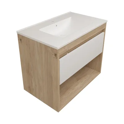 Фасад для тумбы в ванную Teymi 75 см Vitra цвет белый T60412 ЦБ-00272676