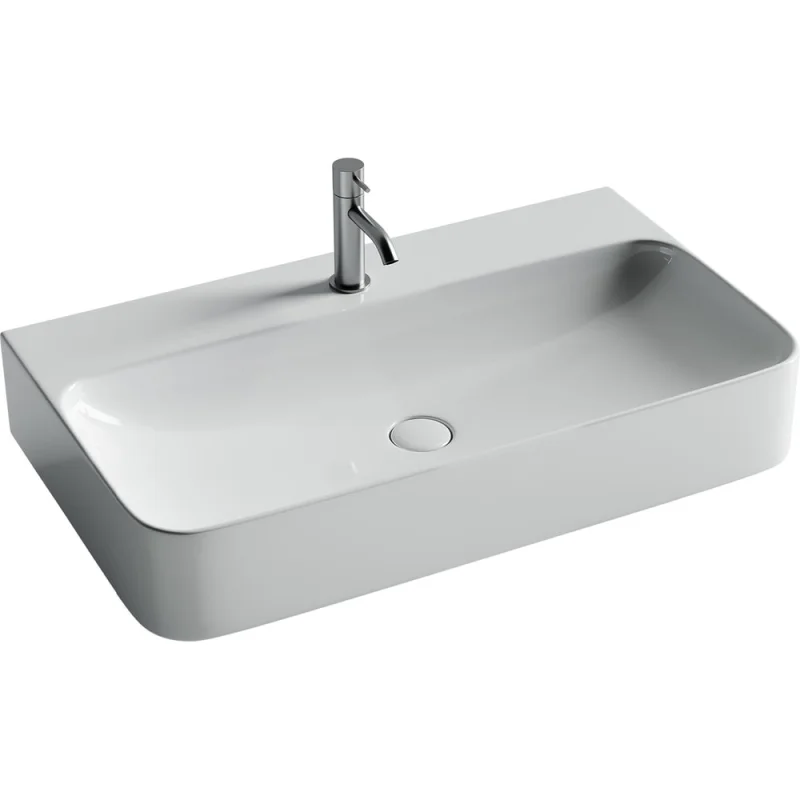 Умывальник Ceramicanova AURA с 1 отверстием для смесителя, без перелива 800_470_135мм CN2006