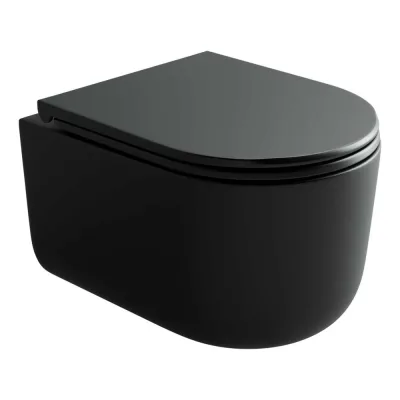 Подвесной унитаз Ceramicanova Ulma безободковый, смыв торнадо CN4006TMB
