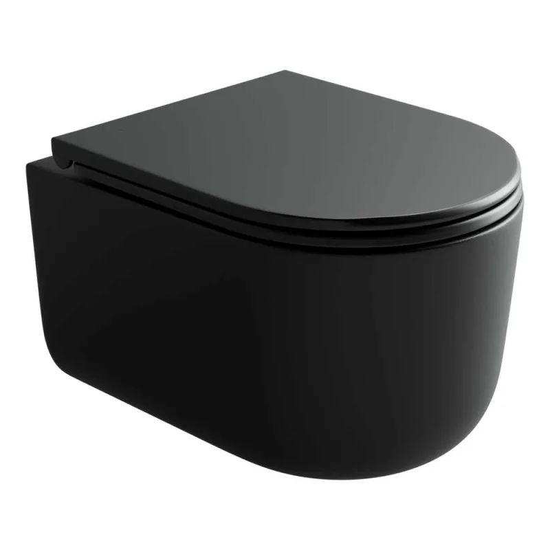 Подвесной унитаз Ceramicanova Ulma безободковый, смыв торнадо CN4006TMB