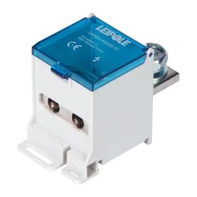 Распределительный блок (коробка) Leipole 400А, 690В, на DIN-рейку UKK6NB-400/25-70/2x25 5012.105