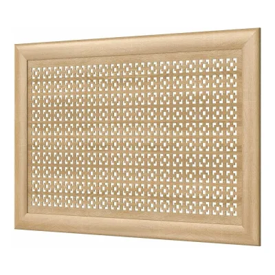 Декоративный экран для радиаторов и батарей Cosca Decor Модерн 600x900 мм, дуб сонома, дамаско, с рамкой СПБ072573
