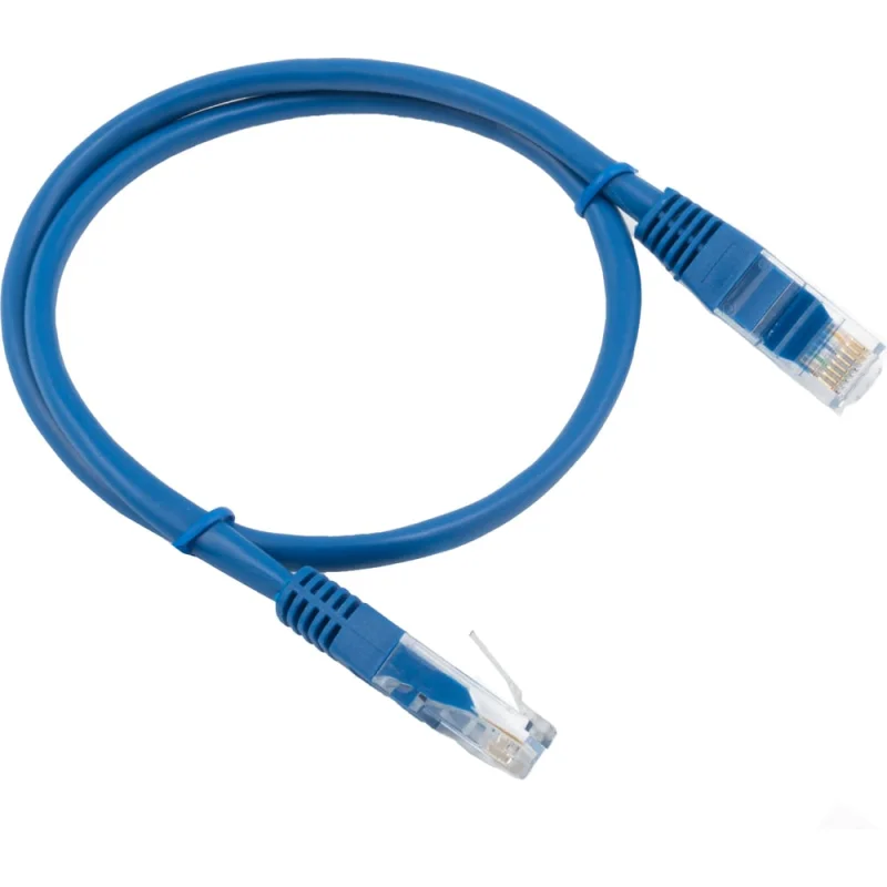 Кабель патч-корд A1 0.5 м., U/UTP, 5e, медь, синий A1-LCU5E-C-0.5M-BL