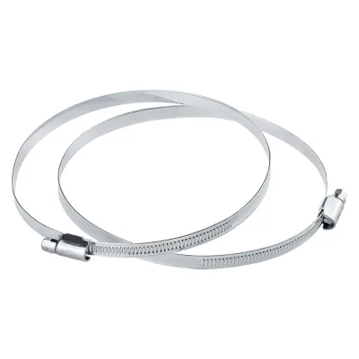 Обжимной хомут MasterProf 9 мм, оцинкованный, 130-150 мм, 2 шт. ИС.140971.2