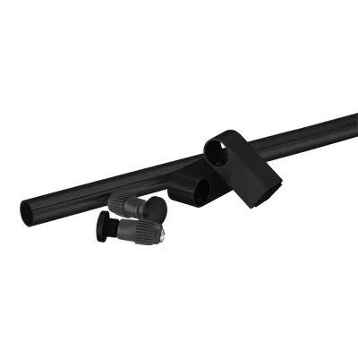 Рейлинг с креплением Модерн d16х600 мм черный матовый (SET-600 BL)