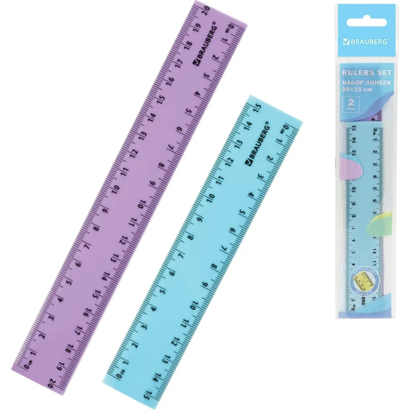 ΠΠΈΠ½Π΅ΠΉΠΊΠΈ ΠΏΠ»Π°ΡΡΠΈΠΊΠΎΠ²ΡΠ΅ BRAUBERG 15, 20 ΡΠΌ ΠΏΠ°ΡΡΠ΅Π»ΡΠ½ΡΠ΅, ΠΠΠΠΠ 2 ΡΡ, Π΅Π²ΡΠΎΠΏΠΎΠ΄Π²Π΅Ρ, 210886