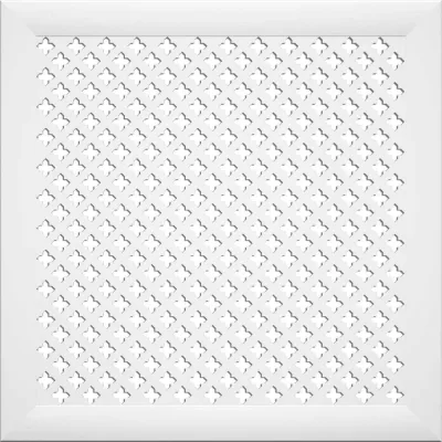 Экран на батарею отопления STELLA МДФ 60x60 см., Готико белый ЦБ-00002236