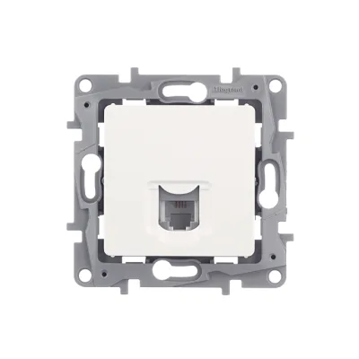 Розетка телефонная Legrand Etika встраиваемая белая RJ11 (672240)