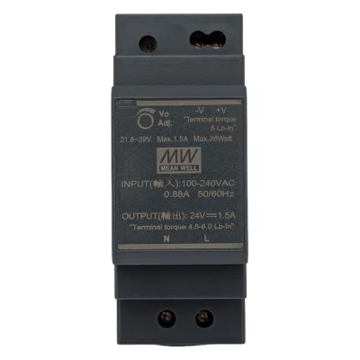 Компактный блок питания, выходное напряжение 24В ELSEN HDR-30-24