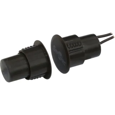 Магнитоконтактный датчик Smartec ST-DM030NO-BR НР, коричневый, врезной для металлических дверей smkd0822.1