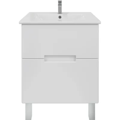 Комплект Sanstar напольная тумба Ориана 60 с раковиной Квадро 60 282.1-1.4.1.ККВА