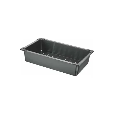 Коландер для кухонной мойки Gerhans 34х21 см, глубина 7.8 см, нержавеющая сталь, графит K30334B 11053