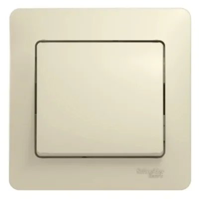 Выключатель Systeme Electric Glossa одноклавишный встраиваемый бежевый (GSL000212)