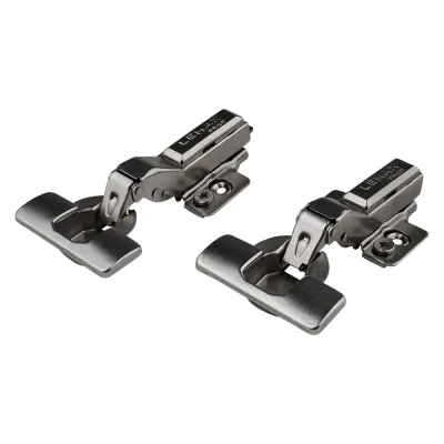 Петля полунакладная Lemax PROF softly clap с эксцентриком, комп. из 2 шт., черный никель 2pcs-FHSB3-BN