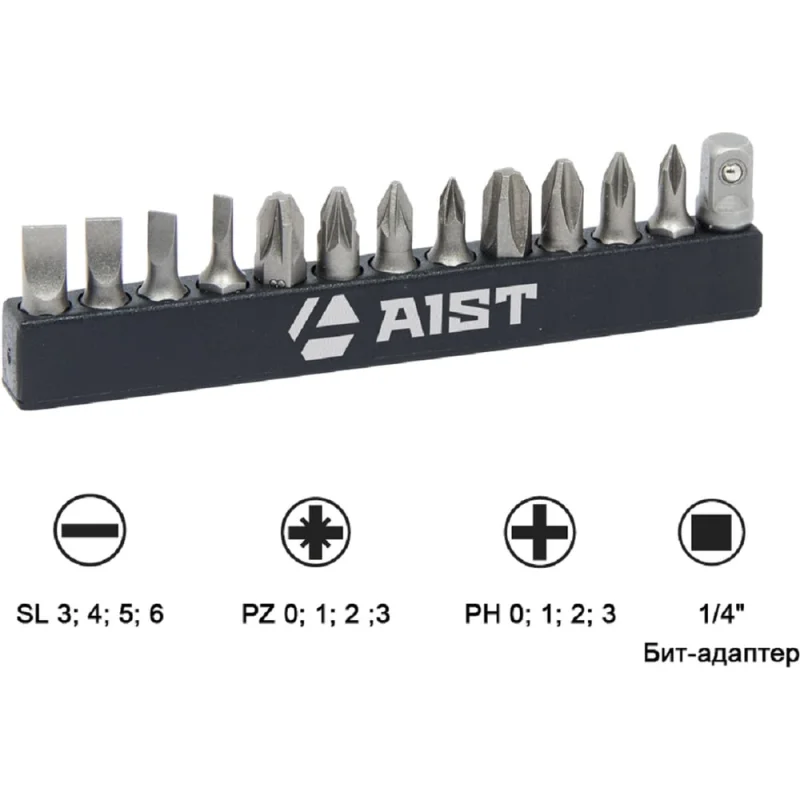 Набор бит 13 шт AIST 00-00017588