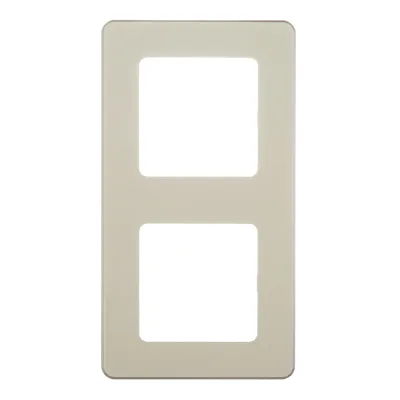 Рамка Legrand Inspiria двухместная слоновая кость (673941)