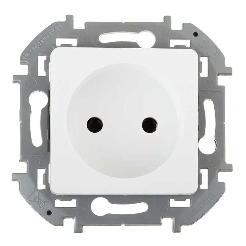 Розетка Legrand Inspiria встраиваемая белая без заземления (673710)