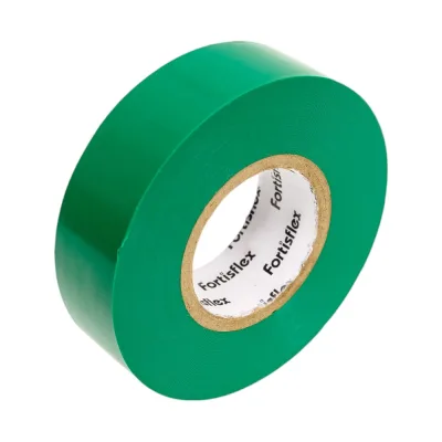 Изолента ПВХ Fortisflex 19x0.13 мм, 20 м, зеленый 90813