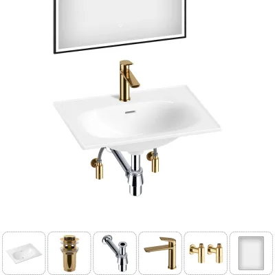Врезная раковина для ванной Lavinia Boho комнаты Bathroom Sink в наборе 6 в 1 20217625R