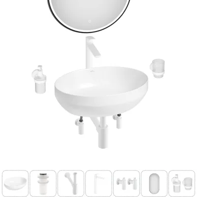 Набор Wellsee 7 в 1 Air Gap R накладная раковина 50x36 см 338601000 20218870R