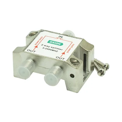 Делитель спутниковый TV-SAT на 2TV(5-2500MHz) OXION блистер, арт. OX-SPL2W2300