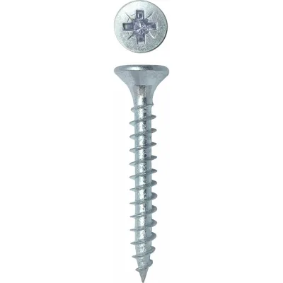 Универсальный саморез Rizzel Pz 3,0x25 белый цинк 28000 шт 00-00464311
