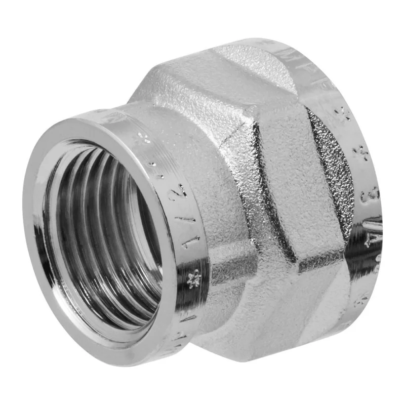 Муфта переходная MPF 3/4" х 1/2" латунная никелированная внутренняя резьба ИС.072150