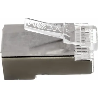 Коннектор VCOM RJ45, 8P8C, для FTP кабеля, 5 категория экранированный, 20 штук, VNA2230-1/20