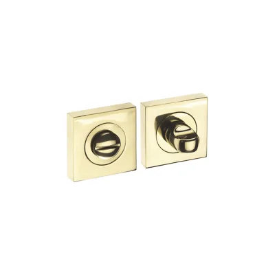 Поворотная кнопка DOORLOCK DL M08/SY OLV-15 полированная латунь, квадратная розетка, A=35-42мм, шток 5/8мм 73585