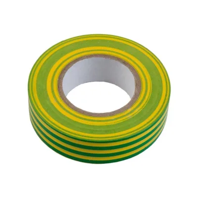 Изолента General Lighting Systems ПВХ GIT-13-15-10-YG 0,13х15мм, 10м, желто-зеленая 1/10/400 475005
