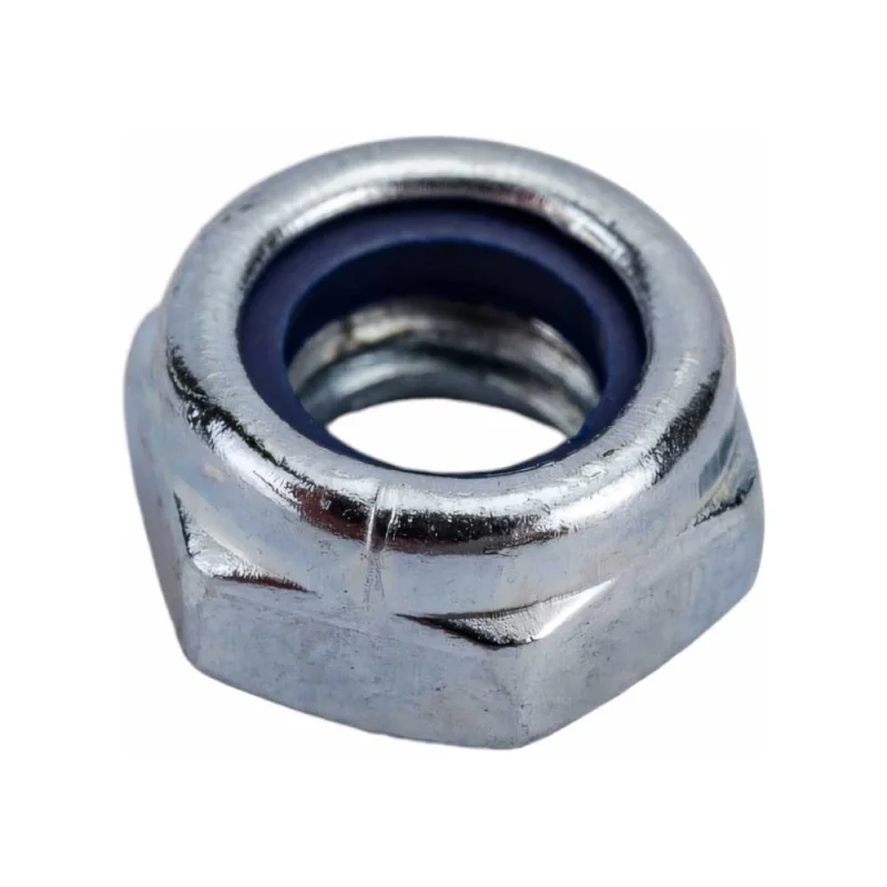 Гайка со стопорным кольцом МЕТАЛЛСЕРВИС M6, DIN 985, цинк, 100 шт. 1239409