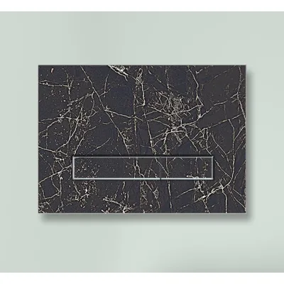 Каменная клавиша смыва Lavinia Boho RelFix, цвет greek black, c антибактериальным покрытием 38050901