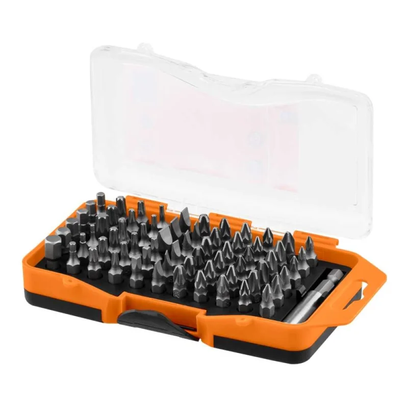 Набор бит №4; SL, PH, PZ, HEX, TORX, SQ, удлинитель, сталь CR-V, в пластиковом держателе, TDM ELECTRIC «Алмаз» SQ1019-0104