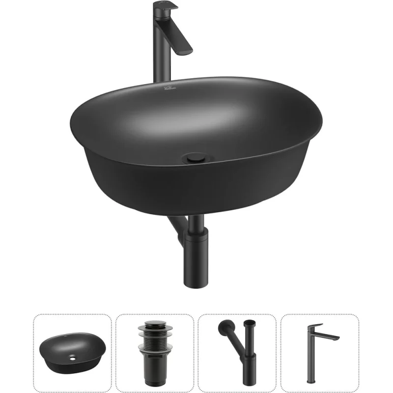 Набор Wellsee 4 в 1 Brillant iCon накладная раковина 50x40 см 20214638R