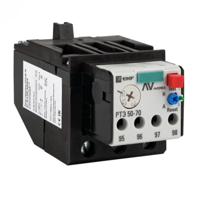 Реле тепловое EKF РТЭ 50-70 32-50А 660 В 50 А тип AC (rel-50-70-32-50-av)