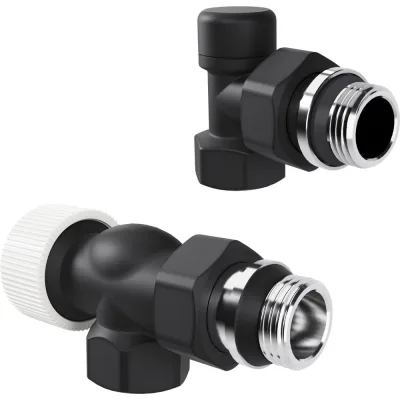 Набор термостатический осевой Royal Thermo Design 1/2М30x1.5, черный НС-1640375