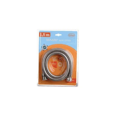 Шланг для душа Melodia della vita EXTRA STRONG 1/2х1/2 конус нерж. D14 мм, L150 см, 2-й зажим 34541