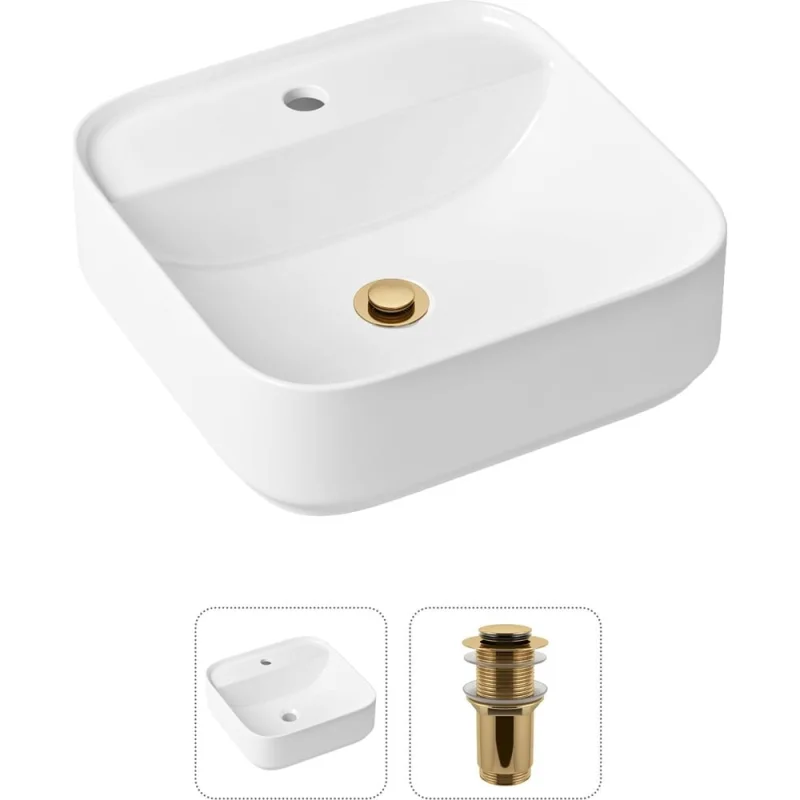 Накладная раковина для ванной Lavinia Boho Bathroom Sink Slim в комплекте 2 в 1 21520842