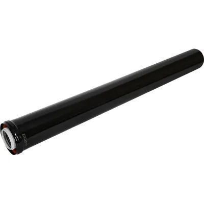 Удлинитель дымохода конденсационный коаксиальный STOUT D60/100, L1000 мм, черный, SCR-8610-601000 / PEE9H4MMBMHCQG