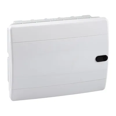 Щит распределительный встраиваемый КЭАЗ OptiBox ЩРВ пластиковый IP41 195х290х102,9 мм 12 модулей непрозрачная дверь (145788)