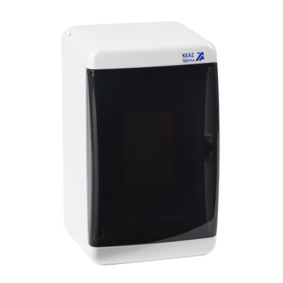 Щит распределительный навесной КЭАЗ OptiBox ЩРН пластиковый IP41 140х132х93,2 мм 6 модулей белый (279160)