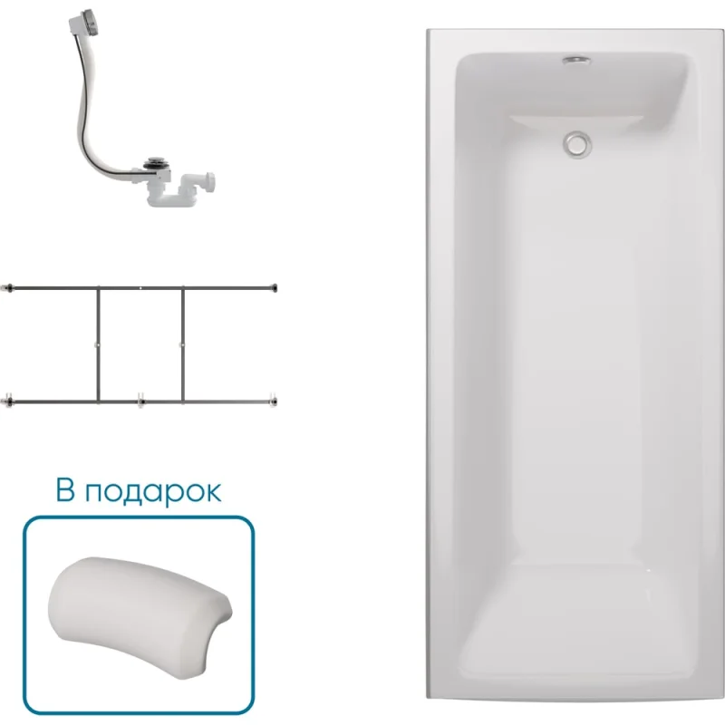 Ванна 1Marka БЬЯНКА/BIANCA 1700х750 Комплект Стандарт 2 П 01бья1775кс2п