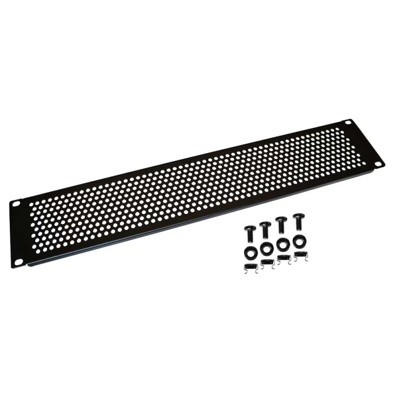 Вентиляционная фальш-панель LANMASTER 19" 2U, черная LAN-DC-VNP-2U