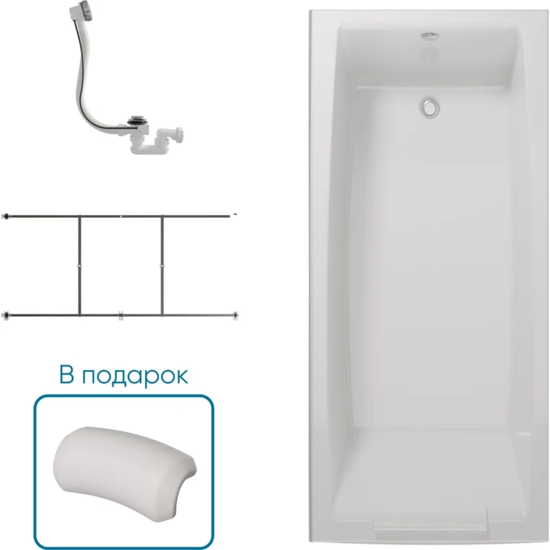 Ванна 1Marka АЭЛИТА/AELITA 1800х800 Комплект Стандарт 2 П 01аэл1880кс2п