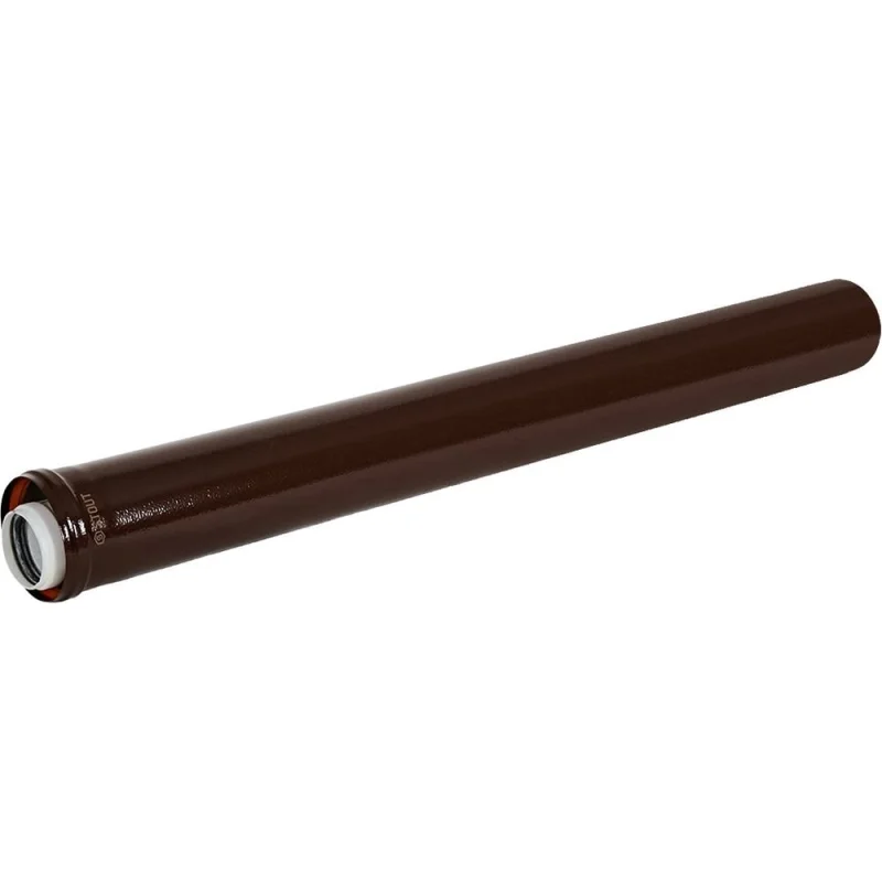 Удлинитель дымохода конденсационный коаксиальный STOUT D60/100, L1000 мм, коричневый, SCR-8610-701000 / PEE9H4MMBMKC32