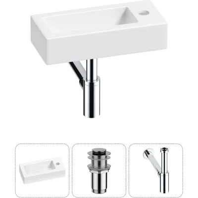 Комплект Wellsee 3 в 1 Lavinia Boho Bathroom Sink накладная/подвесная раковина 37x18 см 20215857R