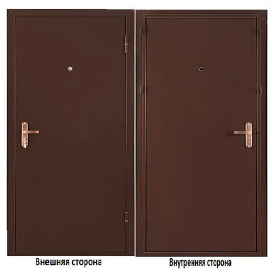 Дверь входная Промет Профи Про правая медный антик - медный антик 960х2050 мм